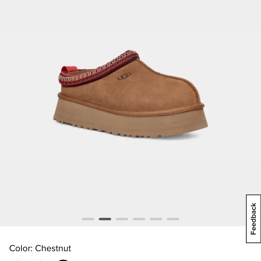 Ugg Tazz Platform Chestnut Color Size 10 women